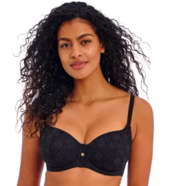 Freya Nomad Nights Underwire Sweetheart Bikini Top – Textured Crochet Bra-Sized Swimwear -Her Room US freya fre001 as5403 fs