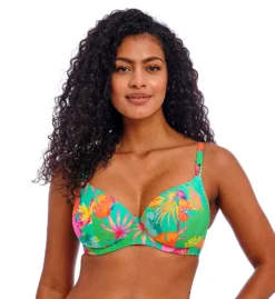 Freya Isla Margarita Tropical Floral Underwire Plunge Bikini Top – AS6502 -Her Room US freya fre001 as6502 fs
