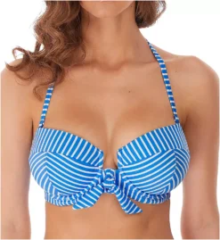 Freya Beach Hut Striped Underwire Bandeau Bikini Top – Multi-Way Strapless Swimwear -Her Room US freya fre001 as6791 fs