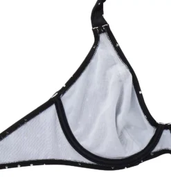 Freya Jewel Cove Black & White Diamond Print - Underwire Banded Halter Bikini Top -Her Room US freya fre001 as7232 cs6