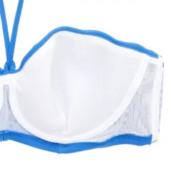 Freya Jewel Cove Padded Underwire Bandeau Swim Top - Black Diamond Print Strapless Bikini -Her Room US freya fre001 as7233 cs6