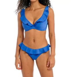 Freya Jewel Cove Black & White Diamond Pattern – Ruffle Waist Italini Swim Bottom -Her Room US freya fre001 as7235 cs4