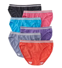 FRUIT OF THE LOOM Heather Bikini Panties - 6 Pack -Her Room US fruit of the loom fotl01 6dbikh1 cs2