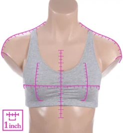 FRUIT OF THE LOOM Shirred Front Racerback Sports Bra - 3 Pack -Her Room US fruit of the loom fotl01 90011 ns7