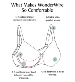 Glamorise Elegance Comfort Straps Wonderwire Bra -Her Room US glamorise glam01 1240 cs6