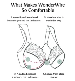 Glamorise Wonderwire Front Closure T-Back Bra -Her Room US glamorise glam01 1246 cs3