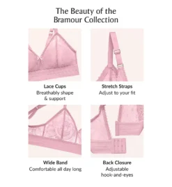 Glamorise Bramour Gramercy Luxe Lace Bralette -Her Room US glamorise glam01 7012 cs1