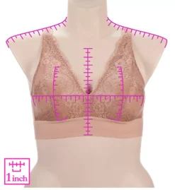 Glamorise Bramour Lexington Lace Plunge Bralette -Her Room US glamorise glam01 7013 ns7