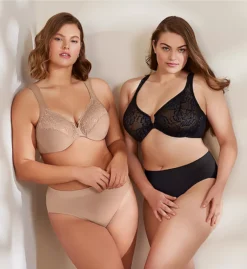 Glamorise Front Close Lace Wonderwire Bra -Her Room US glamorise glam01 9246 cs4