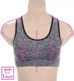 Hanes Seamless Racerback Sports Bra -Her Room US hanes hane01 dhs101 ns7
