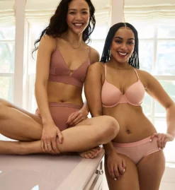 Hanes Authentic Longline Triangle Bralette -Her Room US hanes hane01 dhy204 cs5