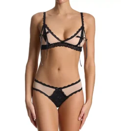 HANKY PANKY Nude Illusions Open Bralette With Ties -Her Room US hanky panky hnk001 257132 cs1