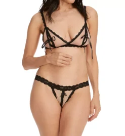 HANKY PANKY Nude Illusions Open Bralette With Ties -Her Room US hanky panky hnk001 257132 cs2