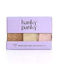 HANKY PANKY Signature Lace Original Rise Thongs - 3 Pack -Her Room US hanky panky hnk001 48113pk cs1