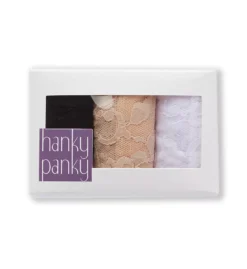 HANKY PANKY Signature Lace Original Rise Thongs - 3 Pack -Her Room US hanky panky hnk001 48113pk cs4