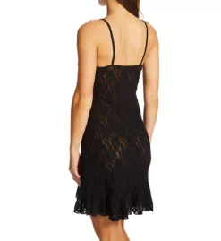 HANKY PANKY Signature Lace High-Low Ruffle Chemise – Sheer V-Neck Stretch Lace Sleepwear -Her Room US hanky panky hnk001 485016 bs