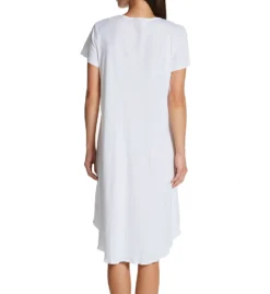 HANKY PANKY Interlock Cotton Nightshirt With Contrast Stitch -Her Room US hanky panky hnk001 6565n1 bs