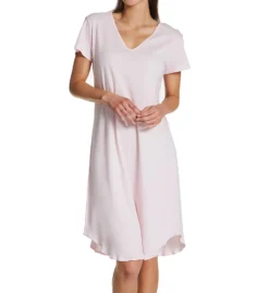 HANKY PANKY Interlock Cotton Nightshirt With Contrast Stitch -Her Room US hanky panky hnk001 6565n1 fs