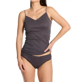 HANRO 1601 Cotton Seamless V-Neck Camisole - Mercerized Cotton Luxury Underwear -Her Room US hanro han001 1601 cs4