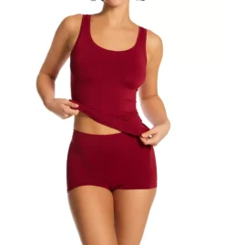 HANRO Touch Feeling Tank Top – White Seamless Microfiber Scoop Neck Camisole -Her Room US hanro han001 1814 cs6