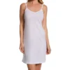 HANRO White Ultralight Mercerized Cotton - V-Neck Spaghetti Strap Bodydress Slip -Her Room US hanro han001 71828 gs