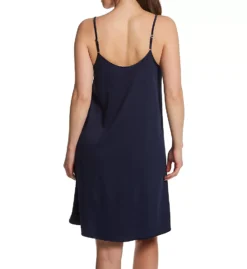 HANRO Cotton Silk Spaghetti Chemise – Luxury White Mercerized Nightgown -Her Room US hanro han001 74813 bs