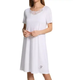 HANRO Paola Short Sleeve Sleep Gown