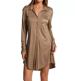 HANRO Grand Central Boyfriend Sleep Shirt -Her Room US hanro han001 77420 fs