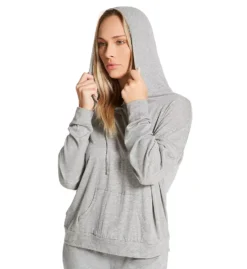 Honeydew Travel Light Soft Knit Modal Hoodie – Relaxed Dropped Sleeve Loungewear -Her Room US honeydew hndw01 21181 cs2