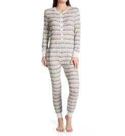 Overslept Variegated Rib Onesie -Her Room US honeydew hndw01 31545 fs