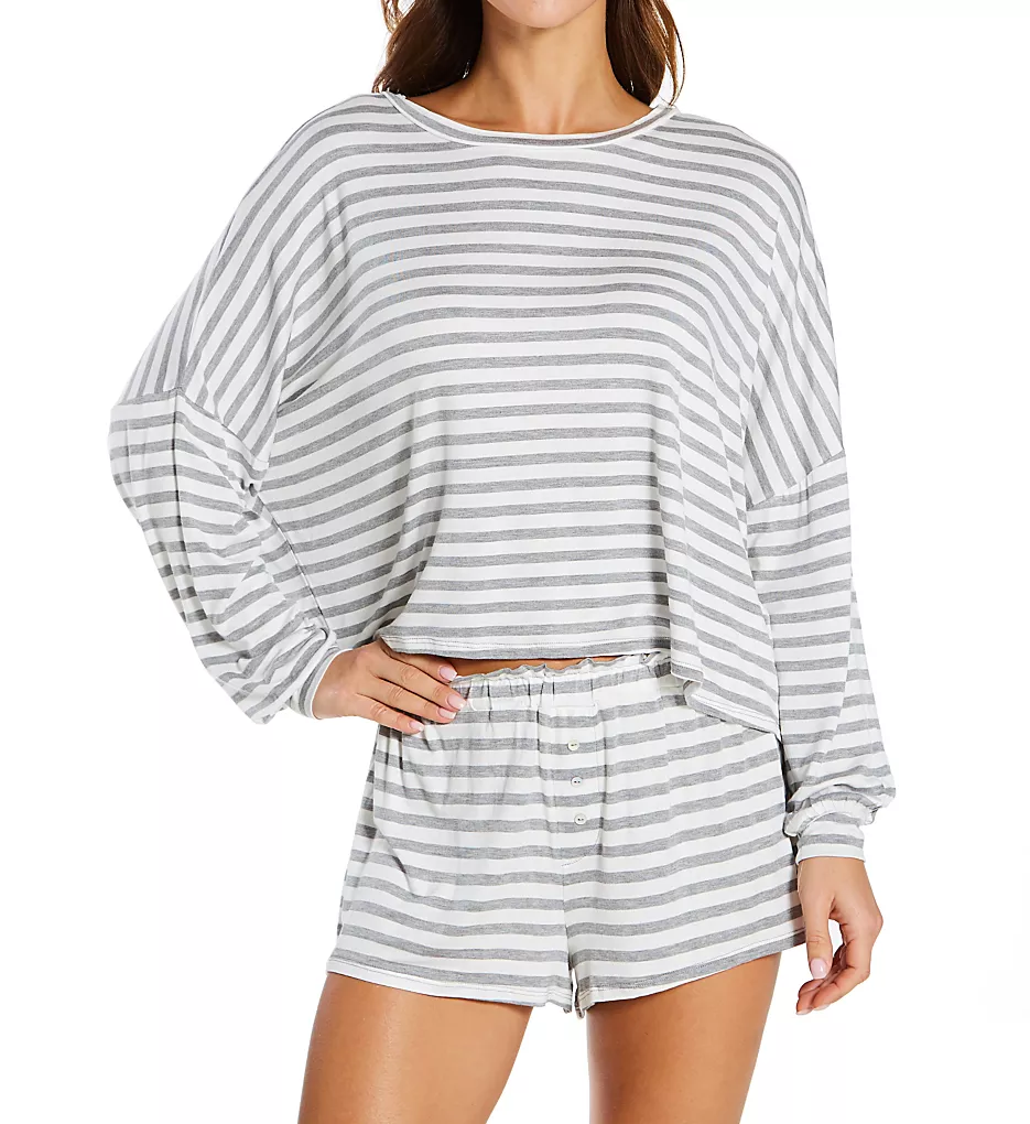 Honeydew All American Jersey Shortie Set – Patriotic Print Long Sleeve Pajamas 4 Honeydew All American Jersey Shortie Set – Patriotic Print Long Sleeve Pajamas - Image 2