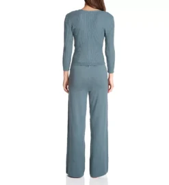 Stay Inside LS Rib Knit Lounge Set -Her Room US honeydew hndw01 94986 bs