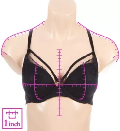 Strappy Lace Demi Underwire Bra -Her Room US ilusion ilu01 71070053 ns7