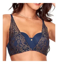 Retro Dreams Two-Toned Lace Balconette Bra