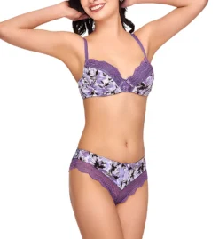 Microfiber Lace Demi Underwire Bra -Her Room US ilusion ilu01 71070084 cs1