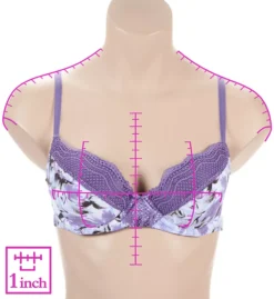 Microfiber Lace Demi Underwire Bra -Her Room US ilusion ilu01 71070084 ns7