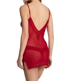 Mesh Side Cutout Babydoll With Thong -Her Room US ilusion ilu01 71071021 bs