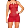 Mesh Side Cutout Babydoll With Thong -Her Room US ilusion ilu01 71071021 gs