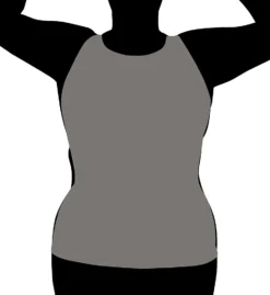 InstantFigure Curvy Slimming Tank - Black Silky Knit Hourglass Compression Shaping Camisole -Her Room US instantfigure insf01 t40021x cs5