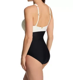 Jantzen Midnight Glam Lola Cream & Black One Piece – Tummy Control O-Ring Swimsuit -Her Room US jantzen jtz01 23134m bs