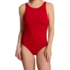 Jantzen Jackie Black with Belted Accent – High Neck Tummy Control One Piece Swimsuit -Her Room US jantzen jtz01 23152m gs