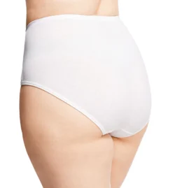 Cool Comfort Cotton White Brief Panty - 6 Pack -Her Room US just my size just01 16106p bs