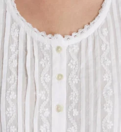 100% Cotton Woven Sleeveless Embroidered Gown -Her Room US la cera lace01 1104c cs1