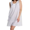 100% Cotton Woven White Embroidered Short Gown