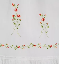 100% Cotton Woven Long Sleeve Long Gown -Her Room US la cera lace01 1181a cs3