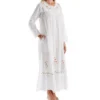 100% Cotton Woven Long Sleeve Long Gown