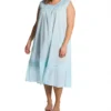 Plus 100% Cotton Woven Crochet Sleeveless Gown -Her Room US la cera lace01 1250gx gs