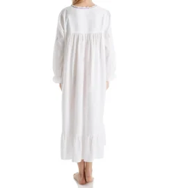 100% Cotton Woven Embroidery Long Sleeve Gown -Her Room US la cera lace01 1283r bs
