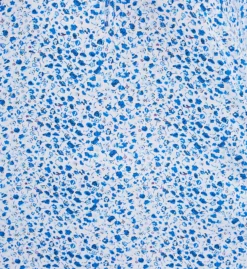 La Cera Blue and White Floral 100% Cotton Knit Long Sleeve Nightgown -Her Room US la cera lace01 1530 cs1