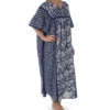 100% Cotton Block Pattern Caftan -Her Room US la cera lace01 3004 gs